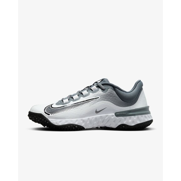 Nike Alpha Huarache Elite 4 TF Light Smoke Grey/White FD2746-001 Women’s 10.5 - Picture 3 of 8